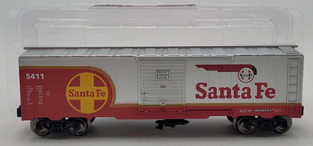 Menards 279-3830 O Gauge Santa Fe Boxcar #5411 NIB