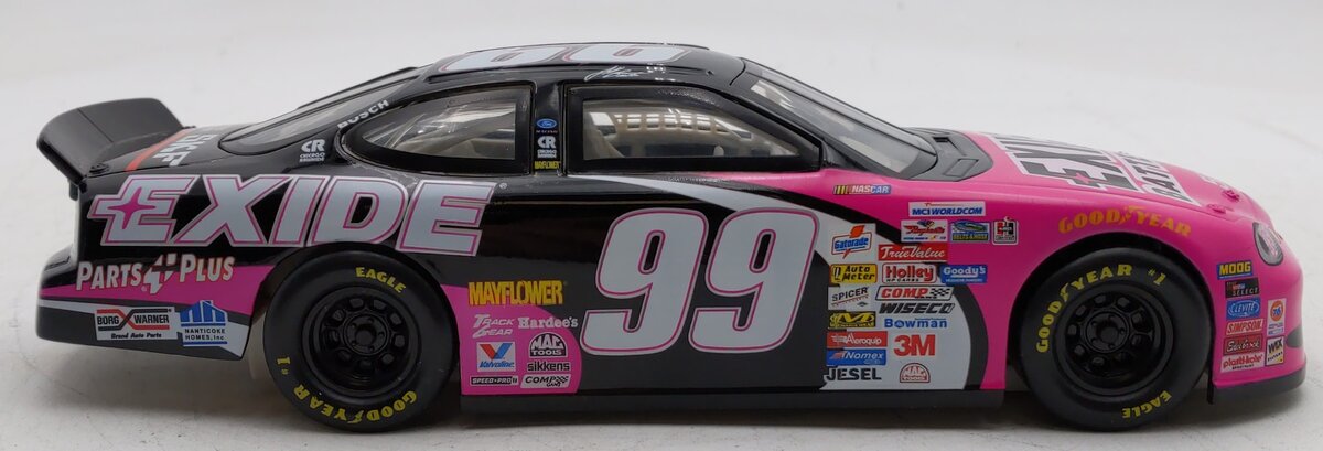 Hot Wheels 1:24 Exide Batteries Ford Taurus Diecast NASCAR #99 EX/Box
