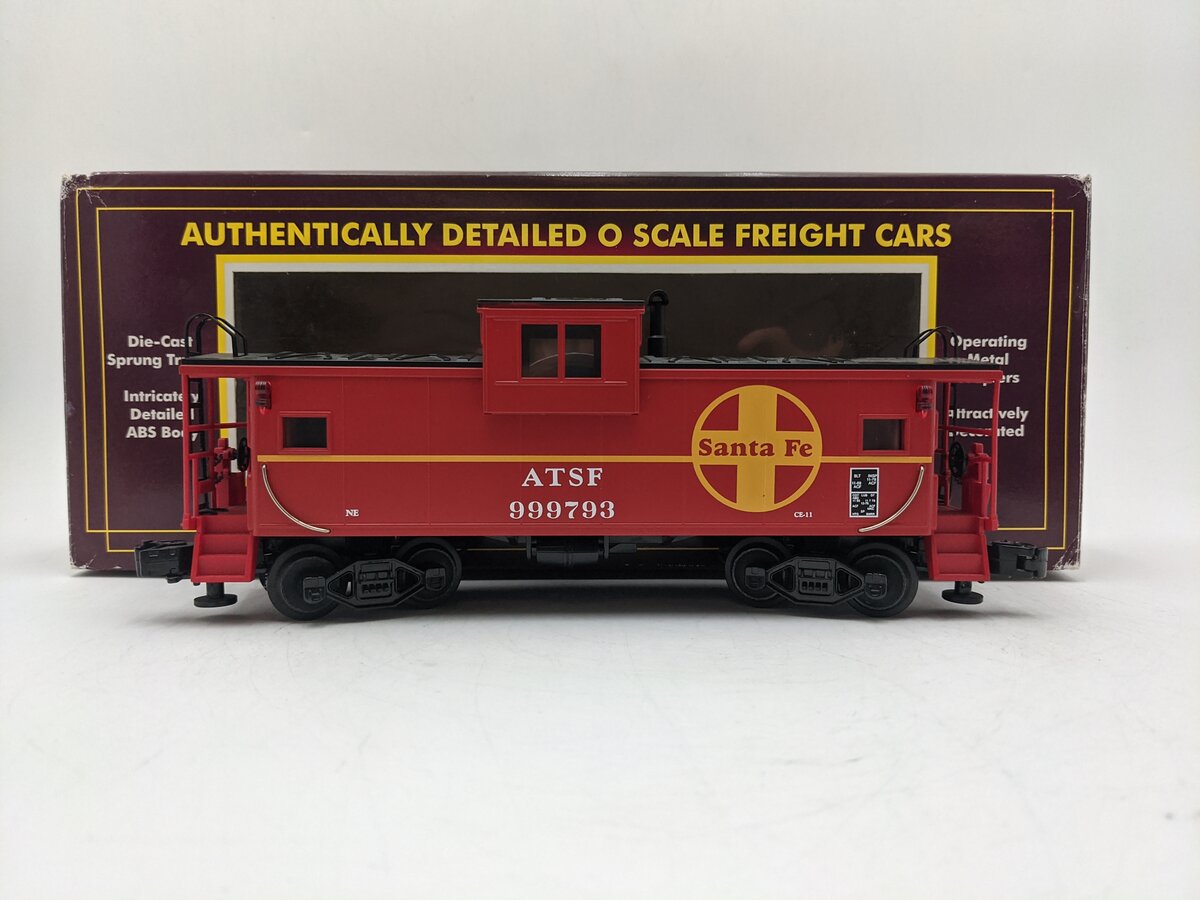 MTH 20-9105 O Gauge Santa Fe Extended Vision Caboose #999793 EX/Box
