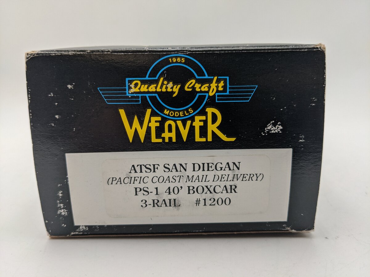 Weaver 1200 O Gauge Atchison, Topeka & Santa Fe Boxcar EX/Box