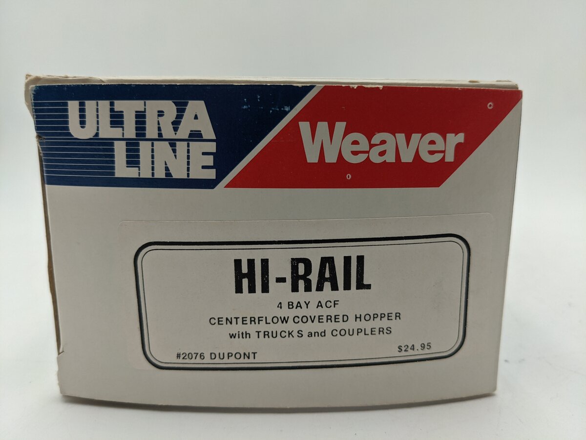Weaver 2076 O Gauge Dupont 4-Bay Covered Hopper #36635 EX/Box
