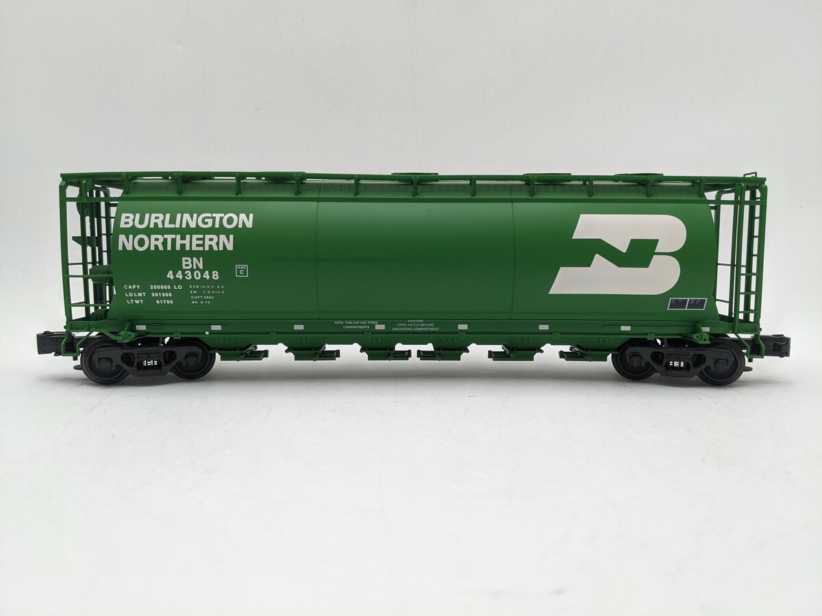 Atlas 6331-1 O Burlington Northern ACF 6-Bay Cylindrical Hopper #443048 (3Rail) EX/Box
