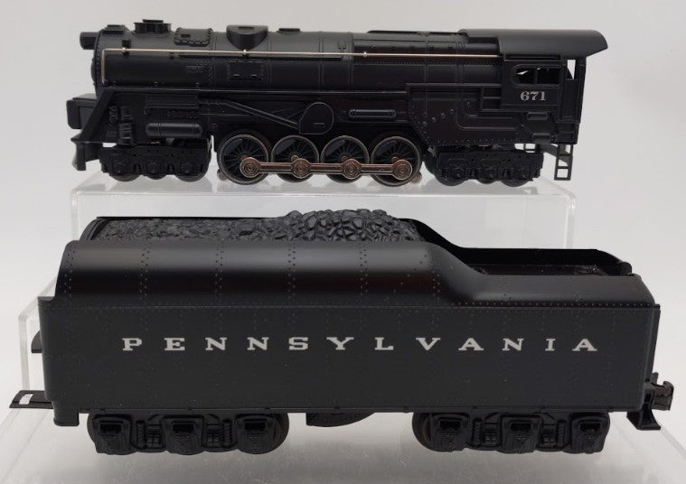 Williams S2-100 O Gauge Pennsylvania 6-8-6 Steam Turbine & Tender #671 LN/Box