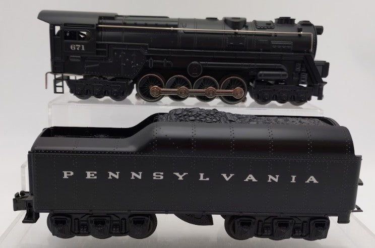 Williams S2-100 O Gauge Pennsylvania 6-8-6 Steam Turbine & Tender #671 LN/Box