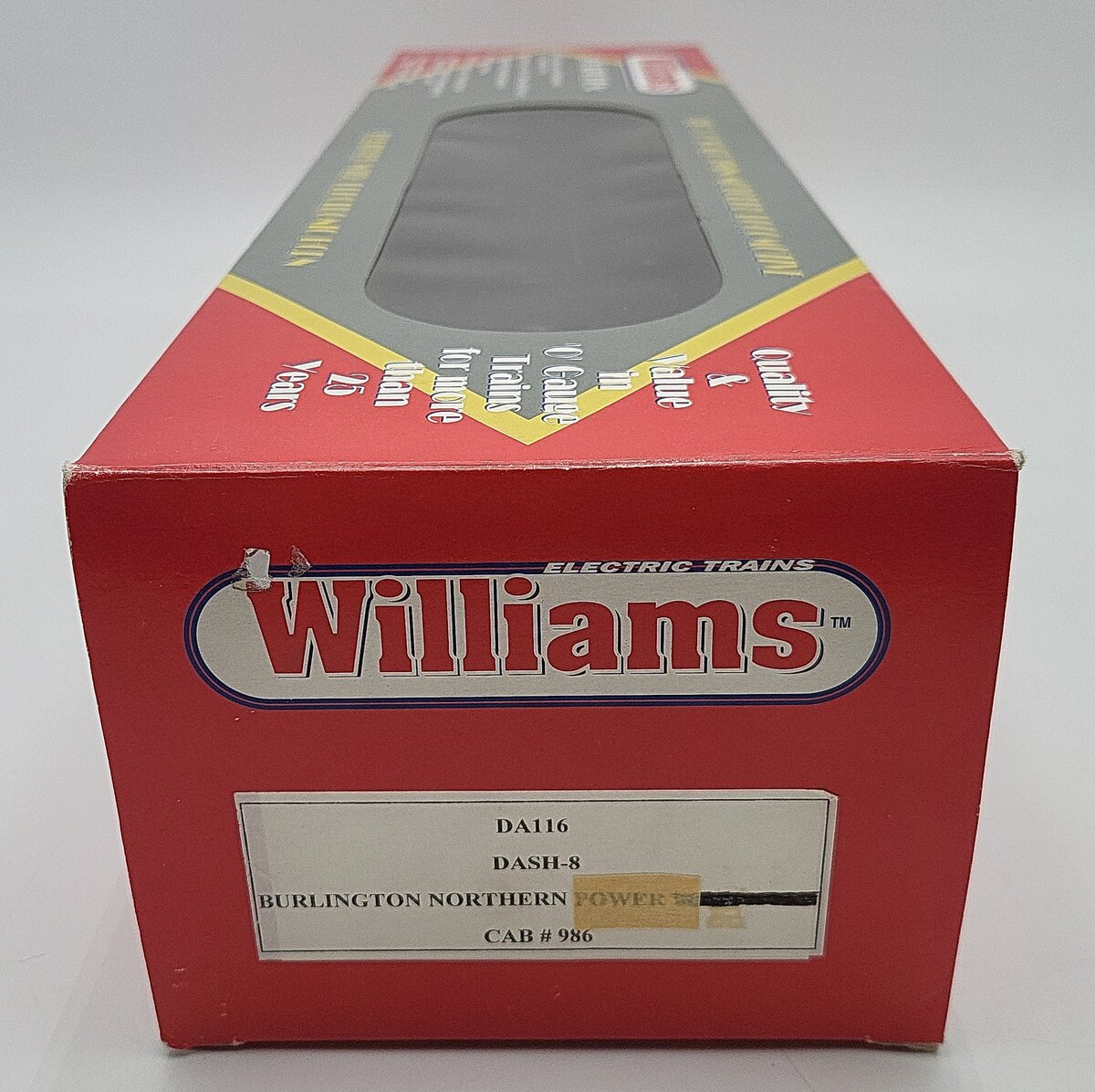 Williams DA116 Burlington Northern Dash-8 Powered Locomotive with Horn #986 EX/Box