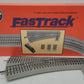 Lionel 6-12057 O O60 FasTrack Left Hand Remote Switch Turnout VG/Box