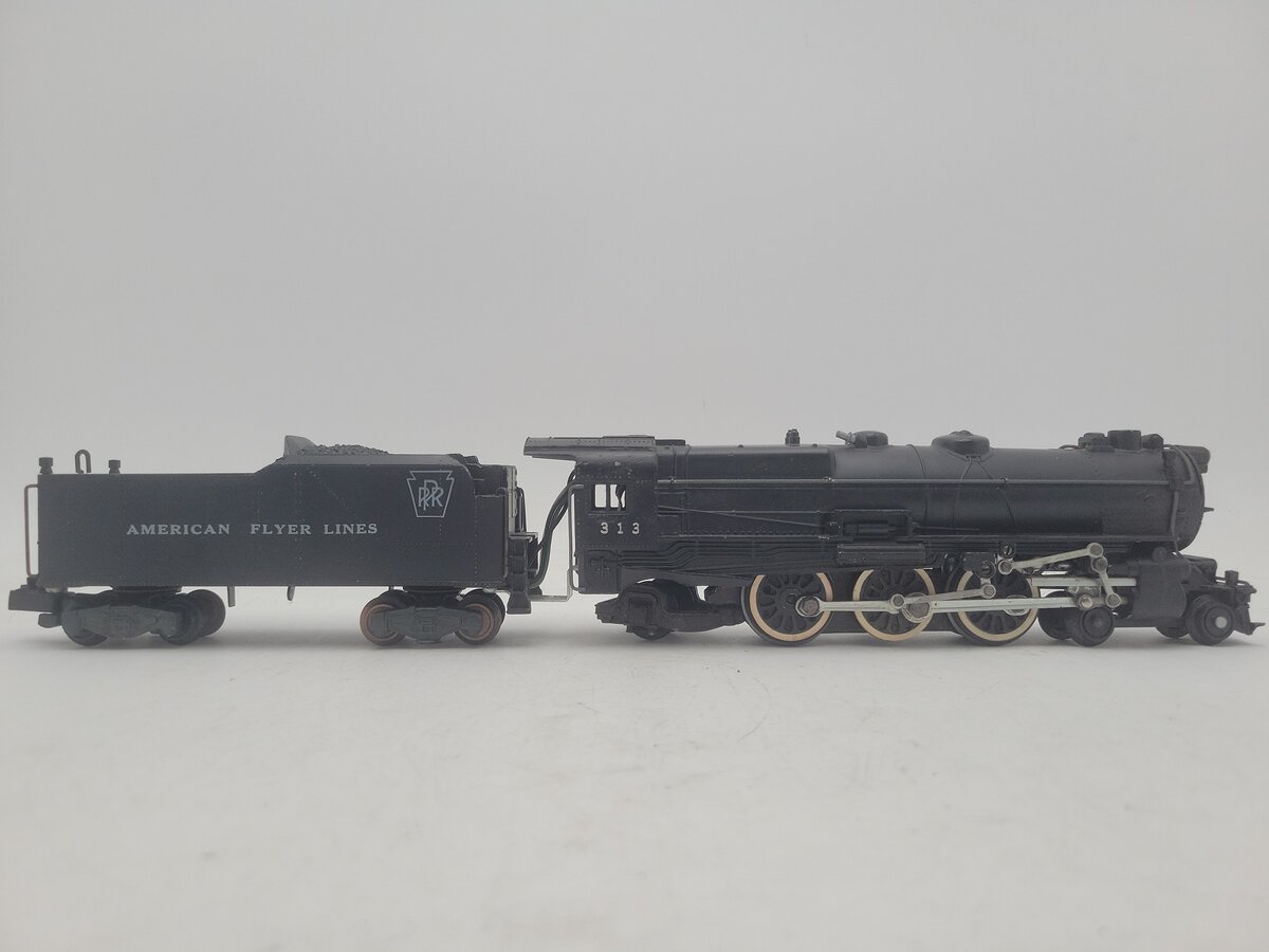 American Flyer 313 Vintage S Pennsylvania 4-6-2 Pacific Steam Loco & Tender VG