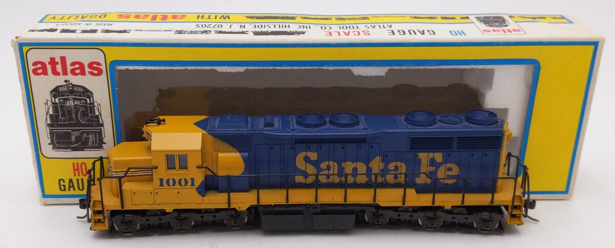 Atlas 7011 HO Scale Santa Fe SD35 Powered Diesel Locomotive #1001 EX/Box