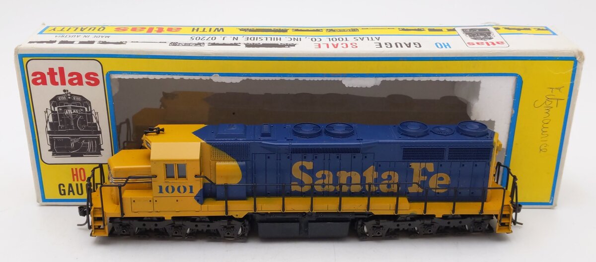 Atlas 7011 HO Scale Santa Fe SD35 Powered Diesel Locomotive #1001 EX/Box
