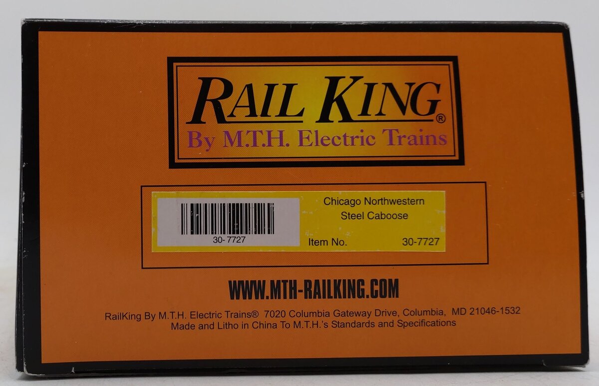 MTH 30-7727 O Gauge Chicago Northwestern Steel Caboose #10801 LN/Box