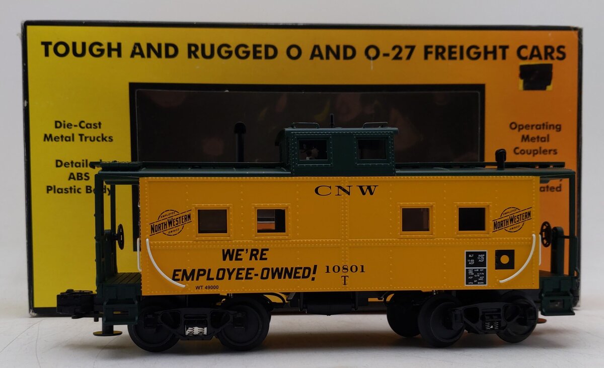 MTH 30-7727 O Gauge Chicago Northwestern Steel Caboose #10801 LN/Box