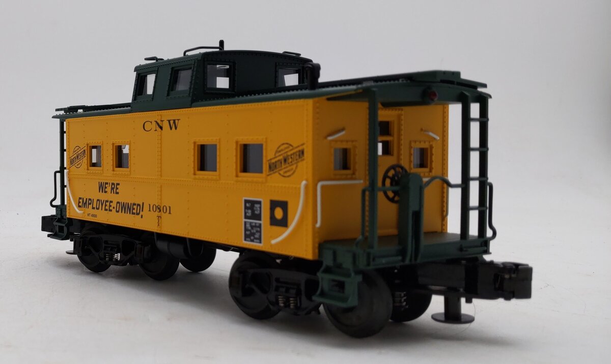 MTH 30-7727 O Gauge Chicago Northwestern Steel Caboose #10801 LN/Box