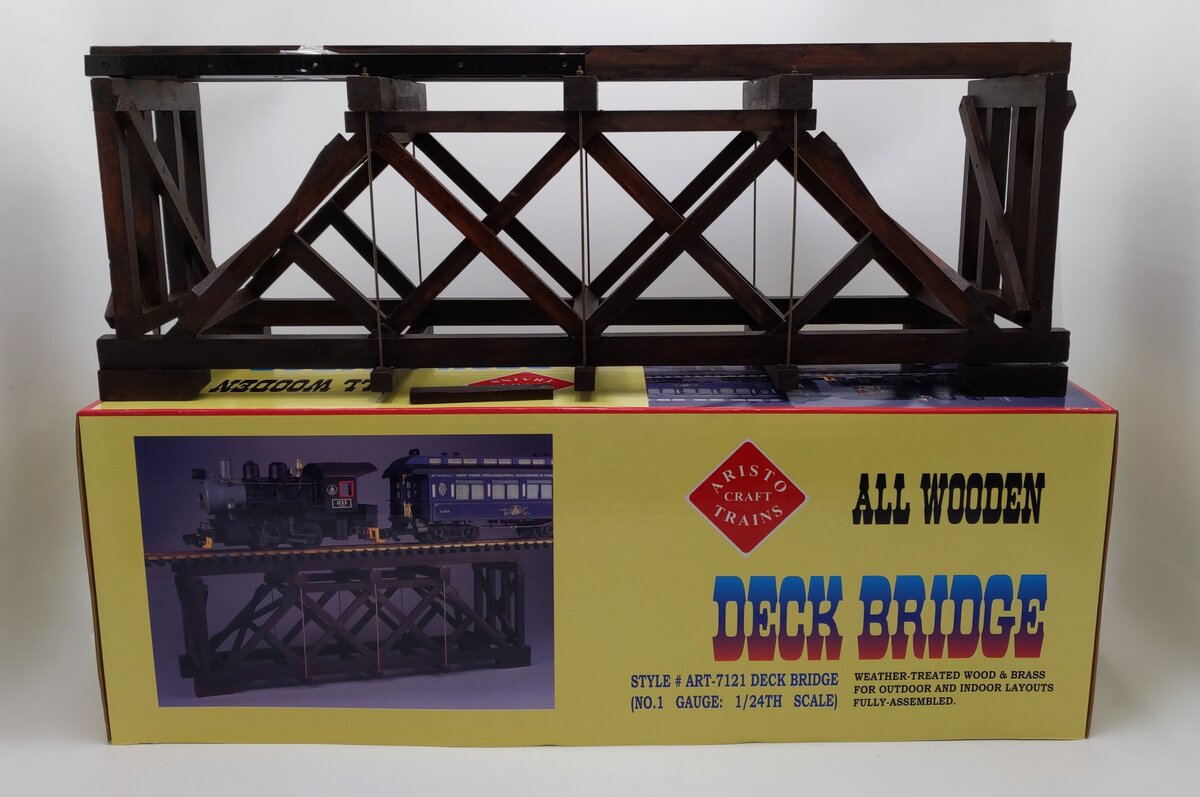 Aristo-Craft 7121 Wooden Deck Bridge EX/Box