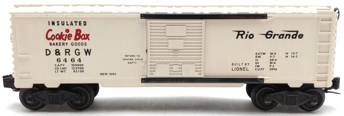 Lionel 6-39244 O Gauge Denver & Rio Grande Boxcar #6464 EX