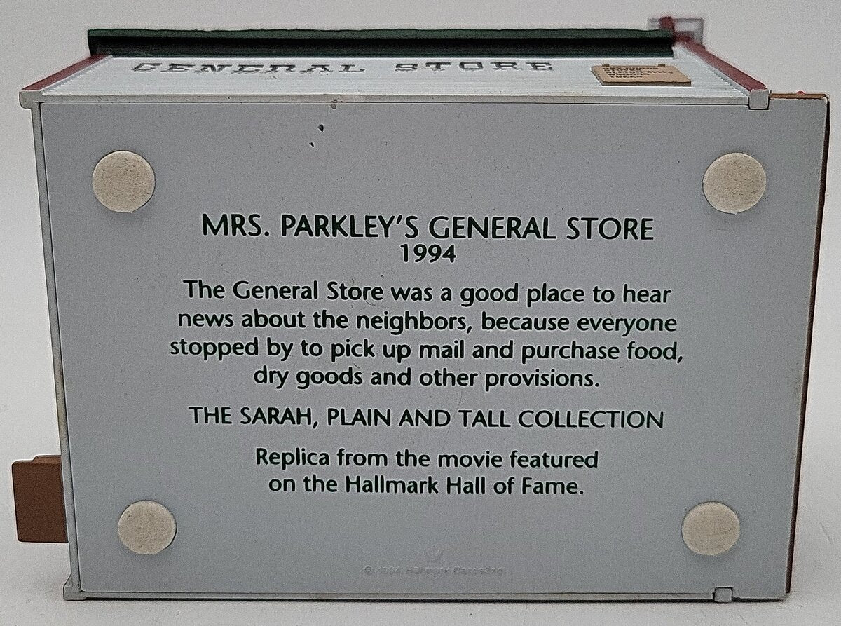 Hallmark XPR9451 Mrs. Parkley's General Store The Sarah Plain & Tall Collection EX/Box