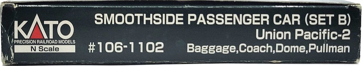 Kato 106-1102 N Scale Union Pacific Smoothside Passenger Cars - Set B LN/Box