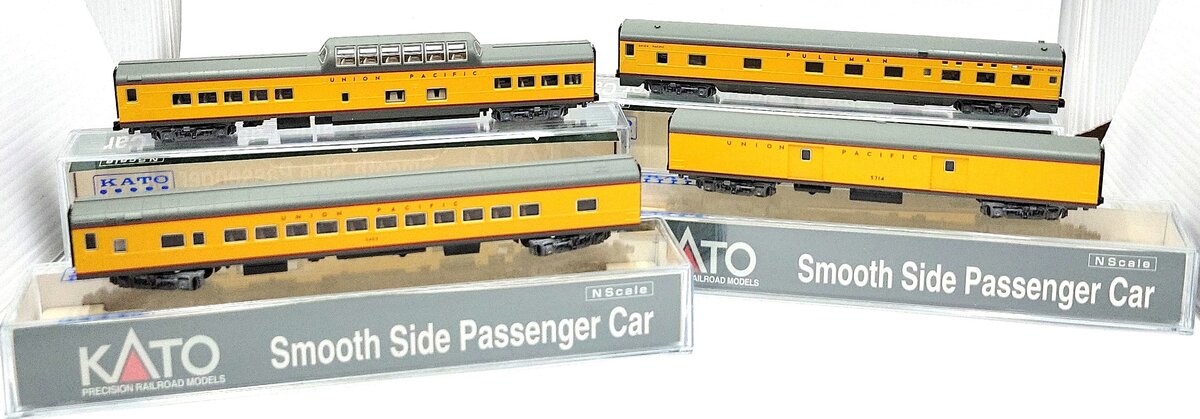 Kato 106-1102 N Scale Union Pacific Smoothside Passenger Cars - Set B LN/Box