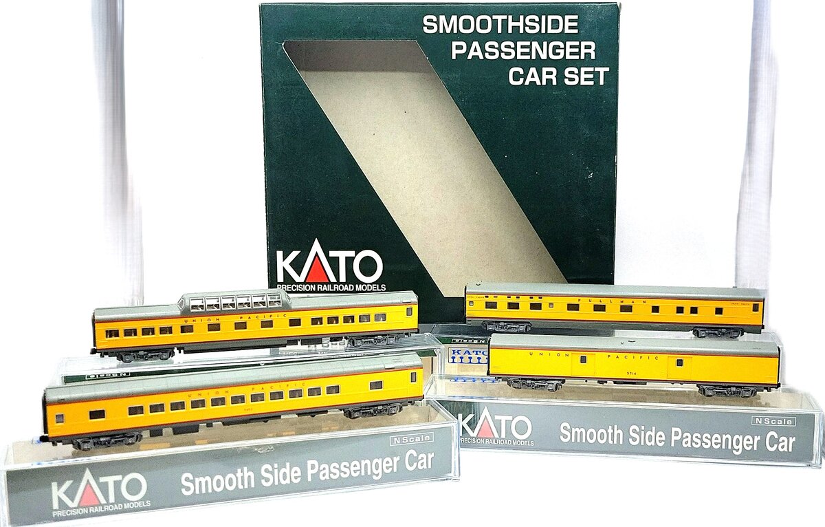 Kato 106-1102 N Scale Union Pacific Smoothside Passenger Cars - Set B LN/Box