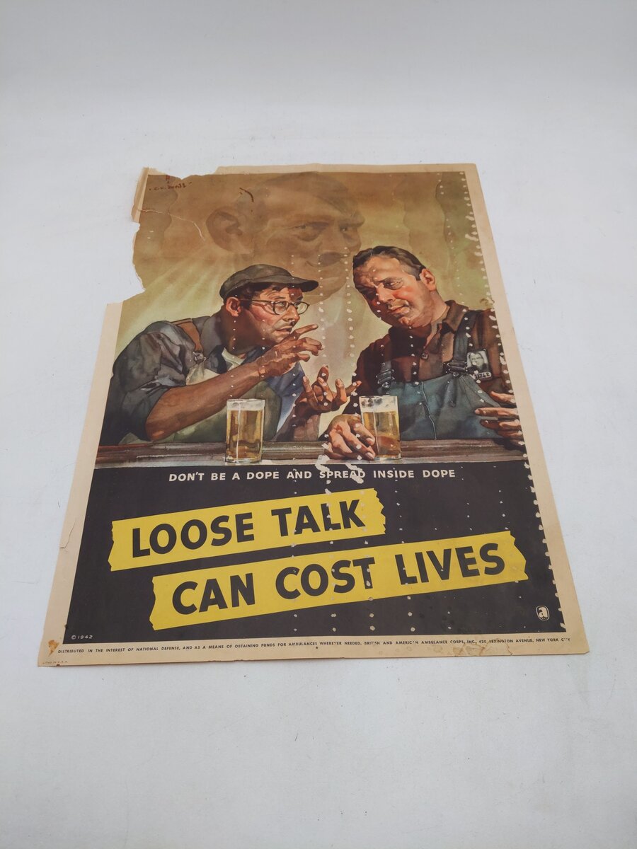 Loose Talk Can Cost Lives by Cecil C. Beall