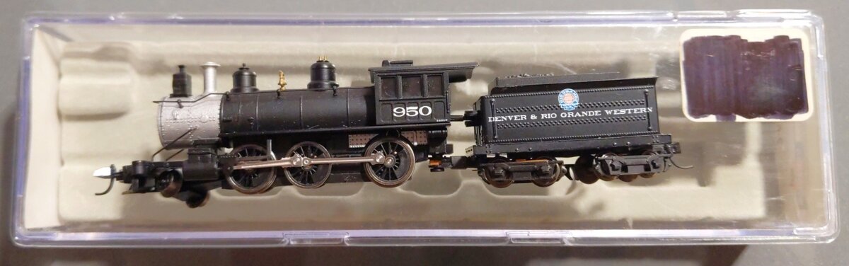 Athearn 11896 N Denver & Rio Grande Western 2-6-0 Steam Locomotive w/Tender #950 LN/Box