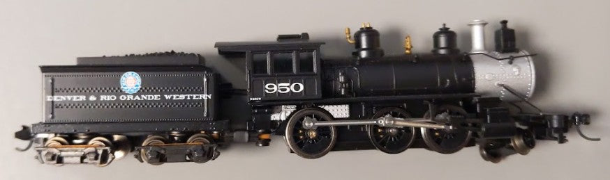 Athearn 11896 N Denver & Rio Grande Western 2-6-0 Steam Locomotive w/Tender #950 LN/Box