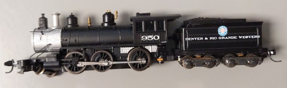 Athearn 11896 N Denver & Rio Grande Western 2-6-0 Steam Locomotive w/Tender #950 LN/Box