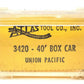 Atlas 3420 N Scale Union Pacific 40' Boxcar #193564 LN/Box