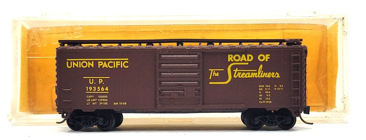 Atlas 3420 N Scale Union Pacific 40' Boxcar #193564 LN/Box