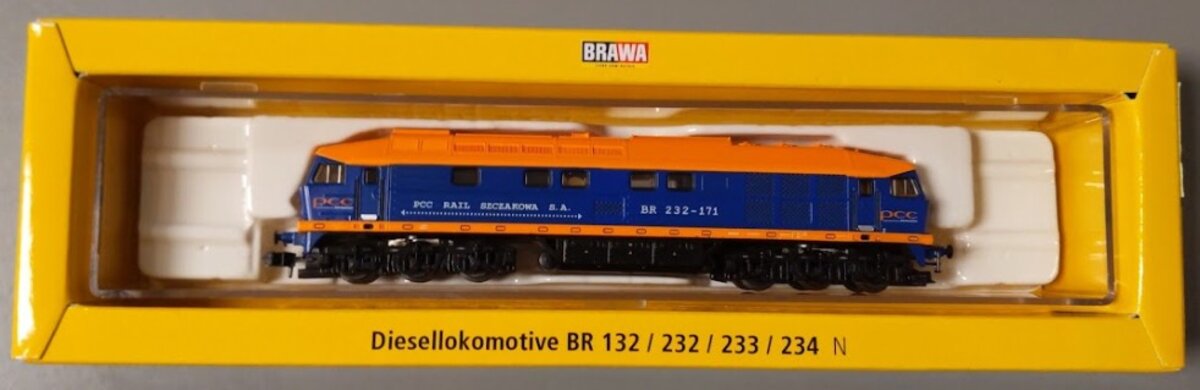 Brawa 61006 N Scale British Rail PCC Rokita 232 Diesel Locomotive #232-171 LN/Box