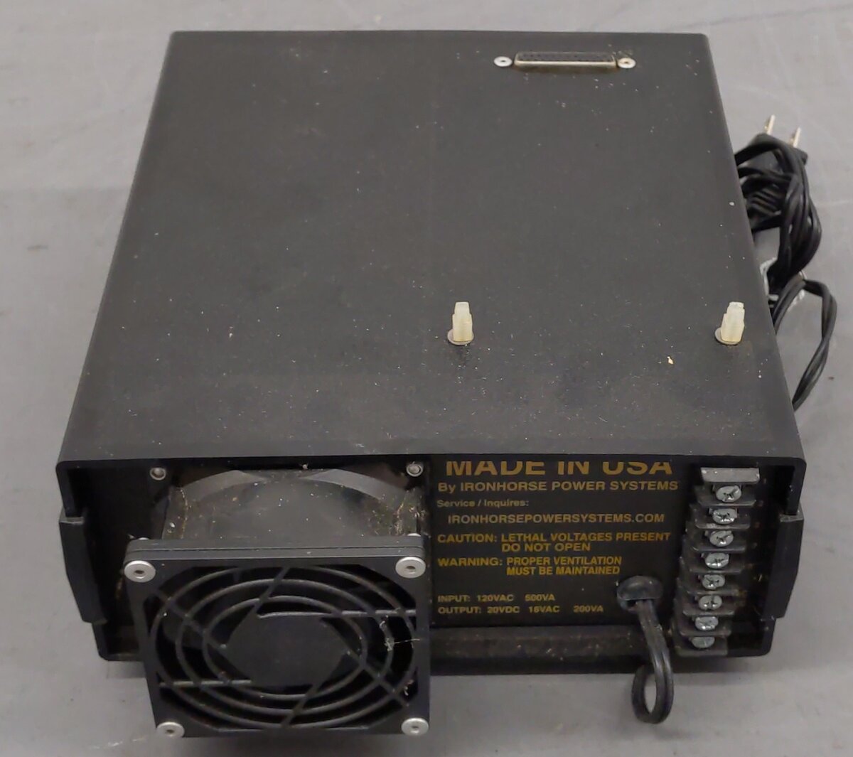 Iron Horse Power Systems BlueStreak 20 Volt Transformer Power Supply EX