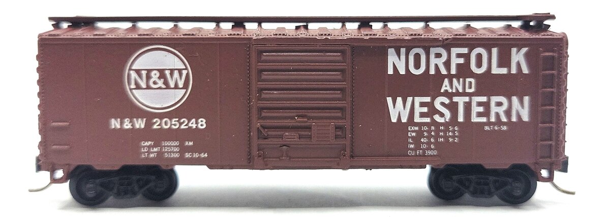 Atlas 3403 N Scale Norfolk & Western 40' Boxcar #205248 LN/Box