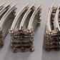 Lionel 6-65014 O-27 Tubular Half-Curved Track Sections (18) EX