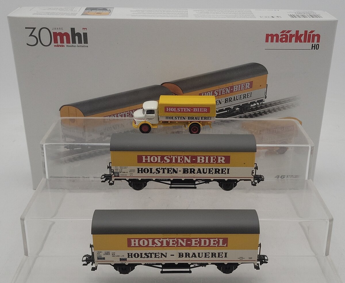 Marklin 46172 HO "Holsten" Beer Refrigerator Car Set LN/Box