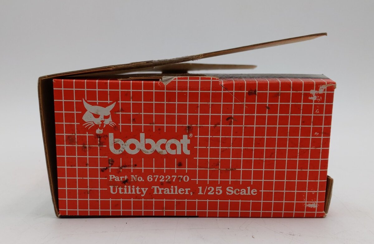 Bobcat 1:25 Scale Diecast Towmaster T-10P Utility Trailer No.6722770 EX/Box