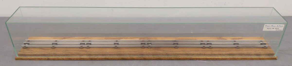 O Gauge 36" Glass Display Case w/ Wood Base EX