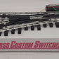 Ross 121M O64 Left Hand with DZ-1000 Remote Switch Turnout VG/Box