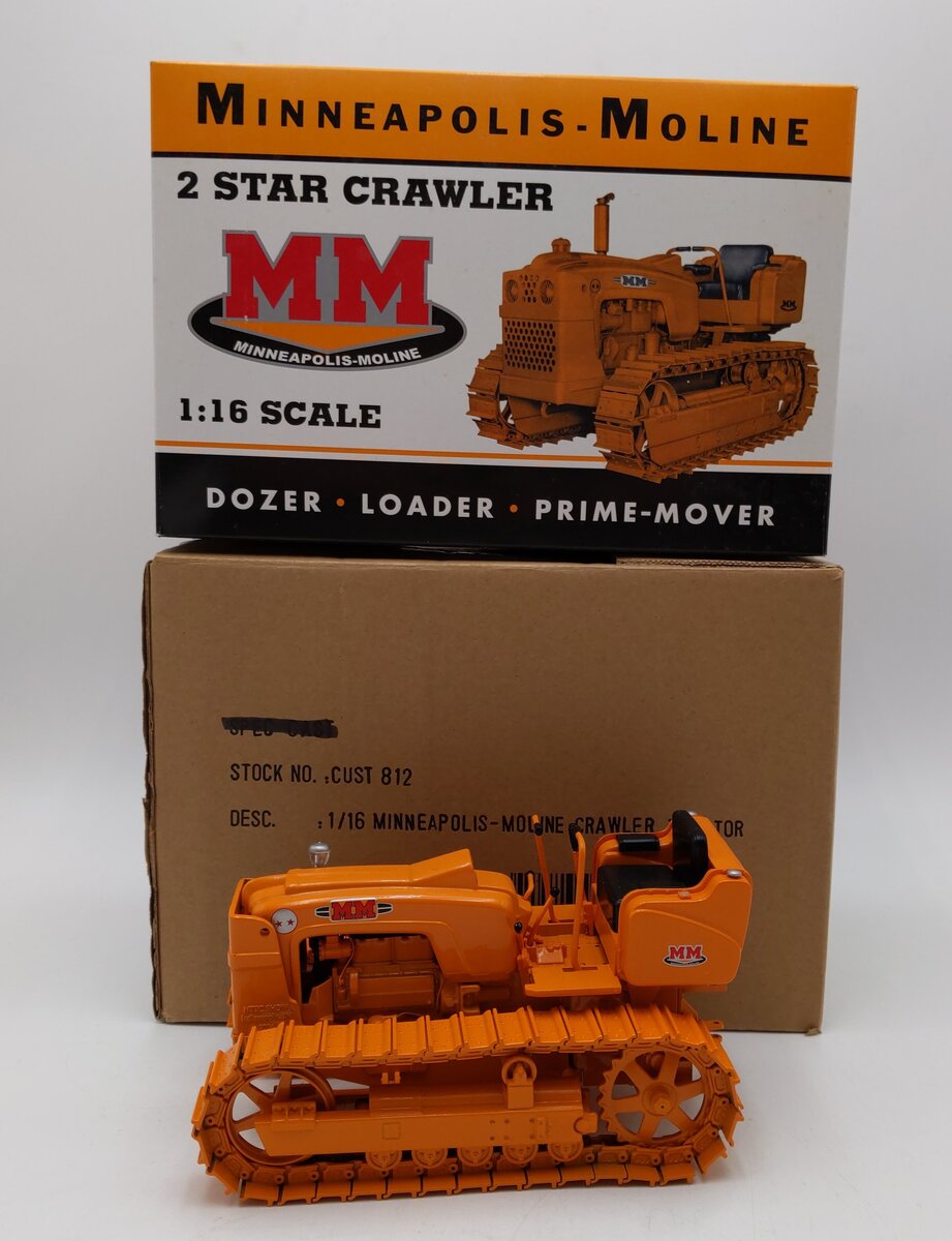 SpecCast 1:16 Scale Diecast Minneapolis-Moline Crawler Tractor EX/Box
