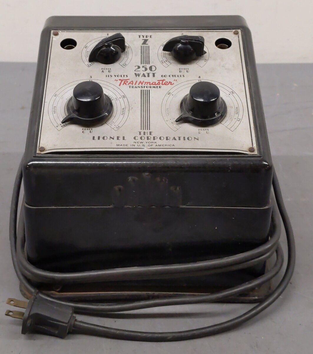 Lionel O Postwar Type Z 250 Watt Trainmaster Transformer VG