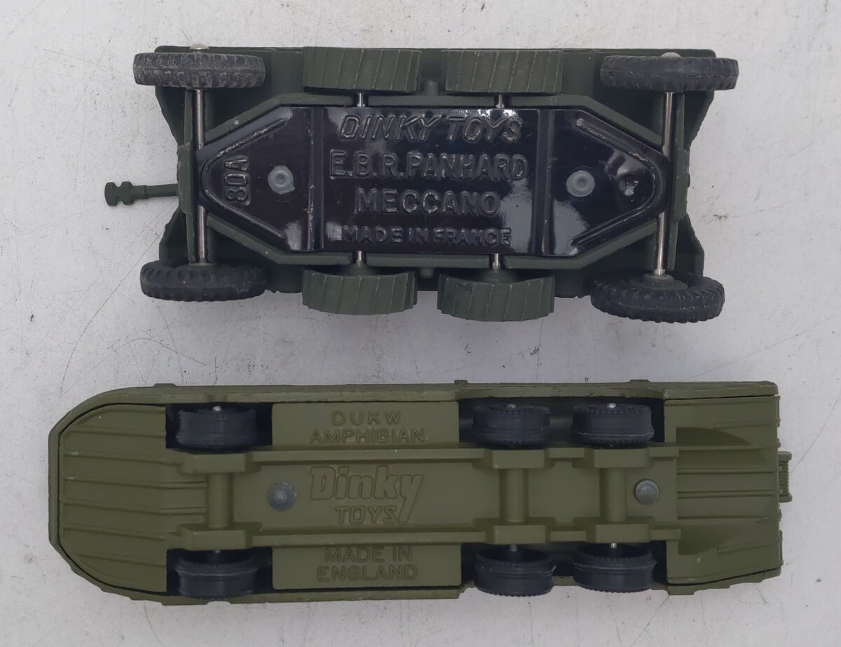 Dinky Toys 1/43 Scale Diecast EBR Panhard & DUKW Amphibian [2] EX