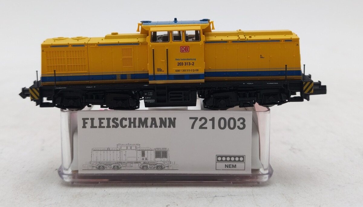 Fleischmann 721003 N Scale DB Class BR 203 Diesel Locomotive #203313-2 LN/Box