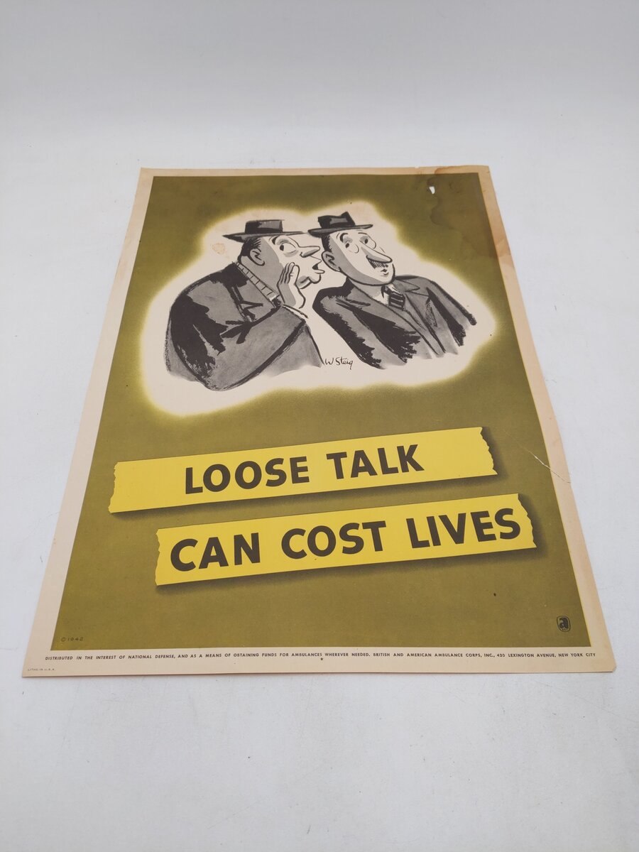 Loose Talk Can Cost Lives by William Steig