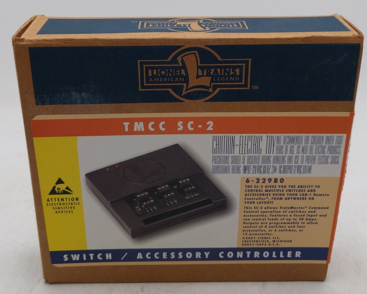 Lionel 6-22980 TMCC SC-2 Switch & Accessory Controller EX/Box