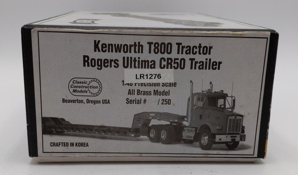 CCM 1:48 Scale Diecast Kenworth T800 Tractor Roger Ultima CR50 Trailer EX/Box