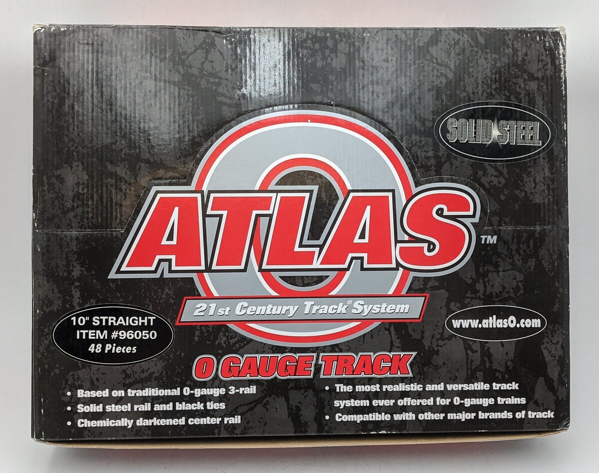 Atlas 96050 O Scale 10" Straight Track (33) LN/Box