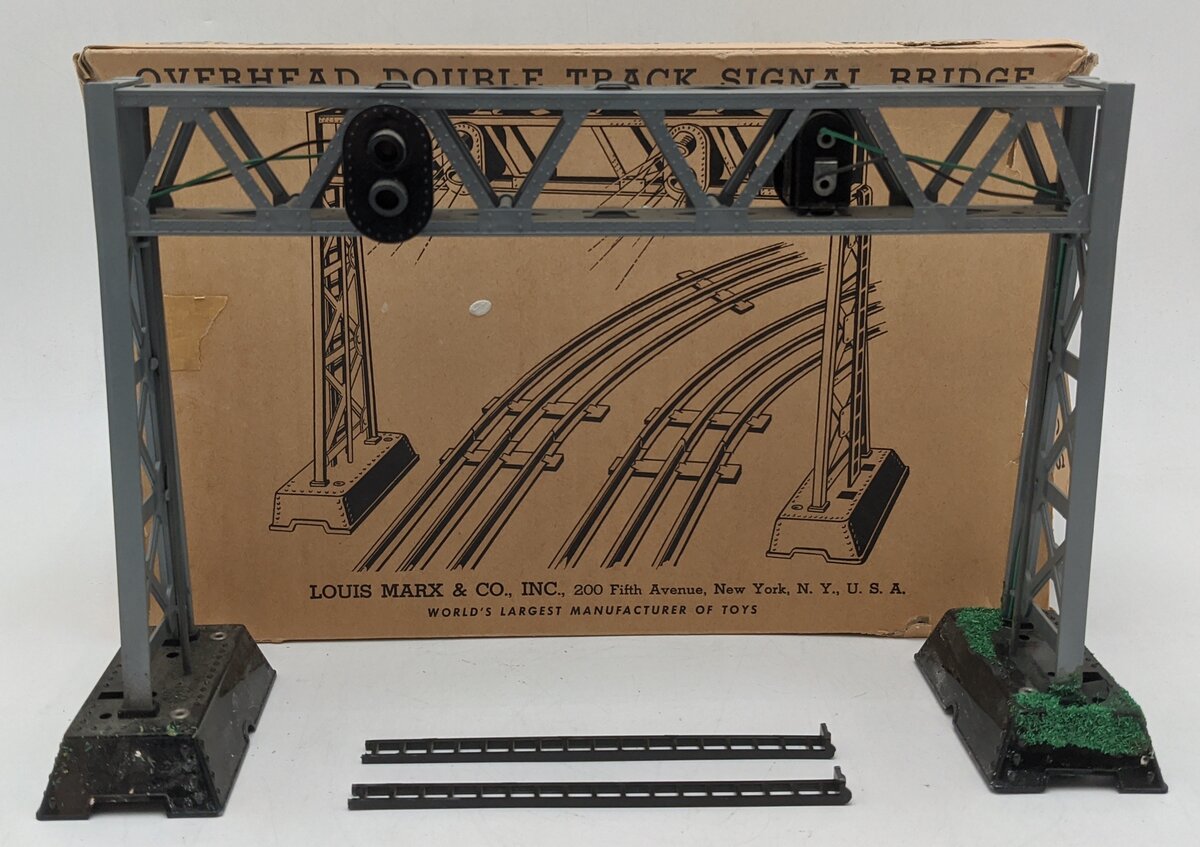 Marx 1434 Vintage O Dual Signal Bridge/Box