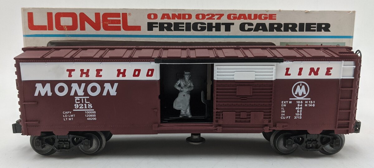 Lionel 6-9218 O Gauge Monon Mail Operating Boxcar EX/Box