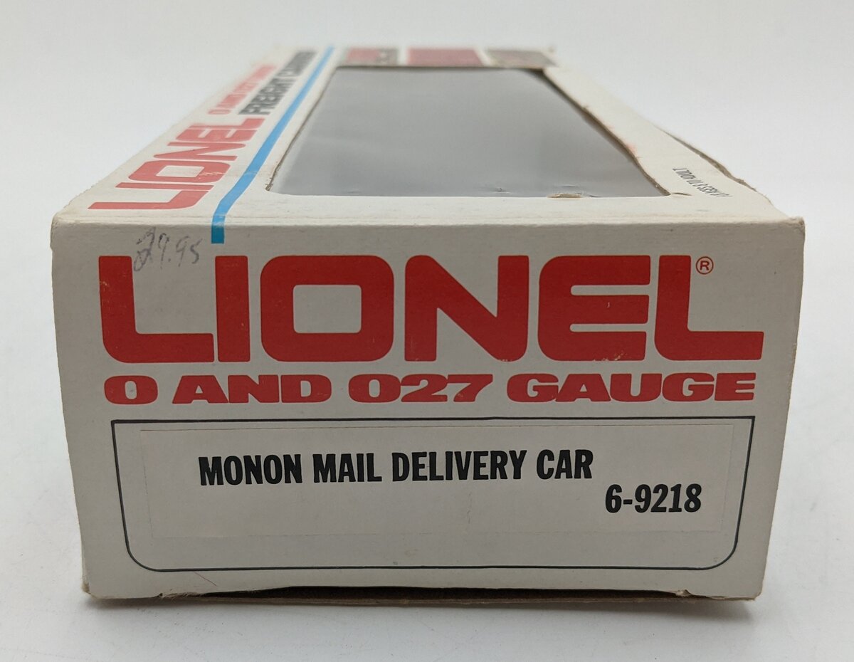 Lionel 6-9218 O Gauge Monon Mail Operating Boxcar EX/Box
