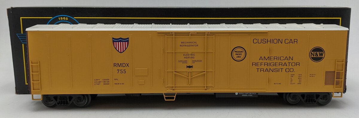 Weaver U12009L O Gauge Norfolk & Western 57' Mechanical Reefer Car #755 LN/Box