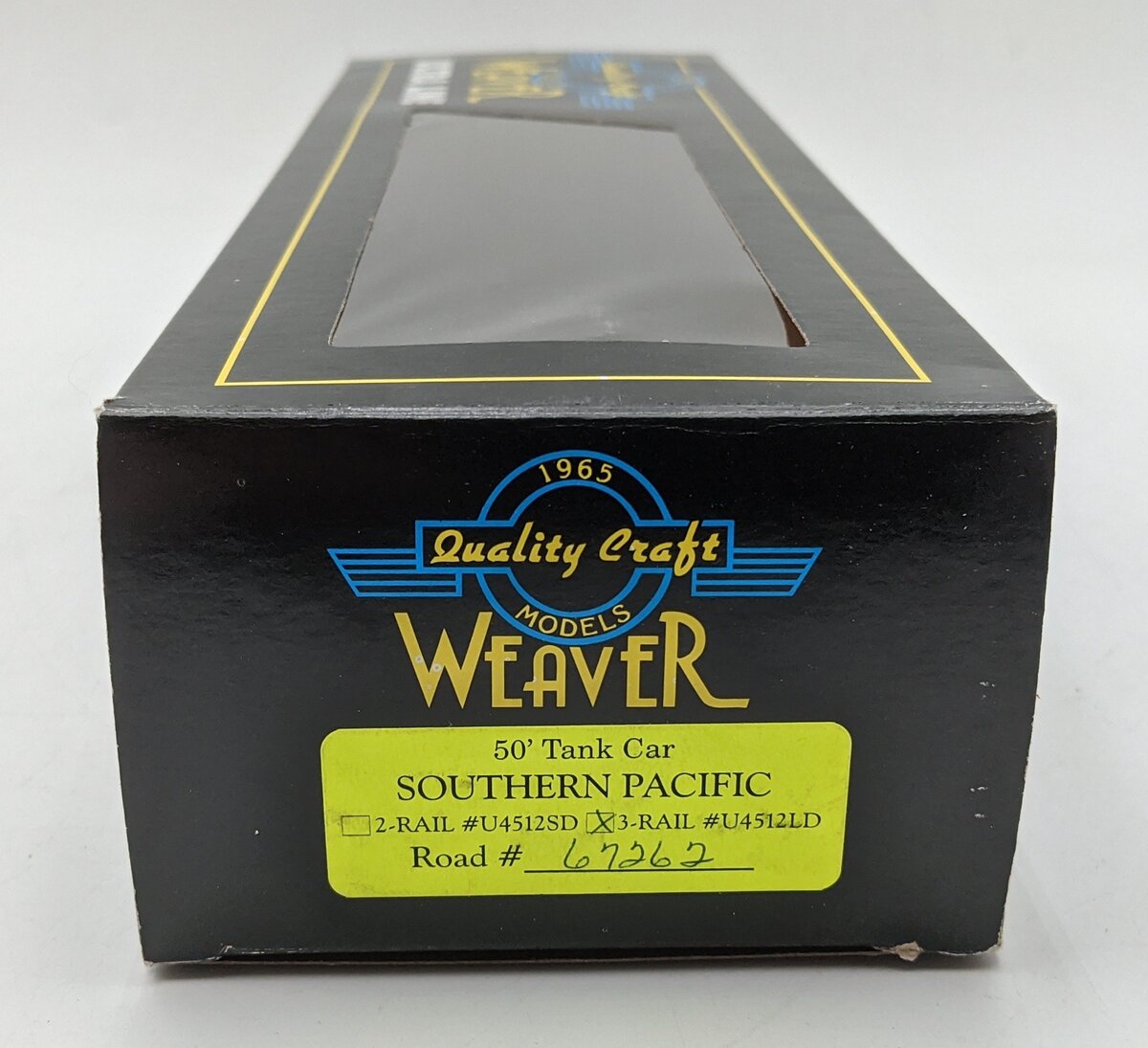 Weaver U4512LD O Scale Southern Pacific 50' Tank Car #67262 LN/Box