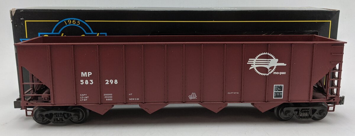 Weaver U4909L O Missouri Pacific 4-Bay High Side Hopper Car #583296 (3 Rail) LN/Box
